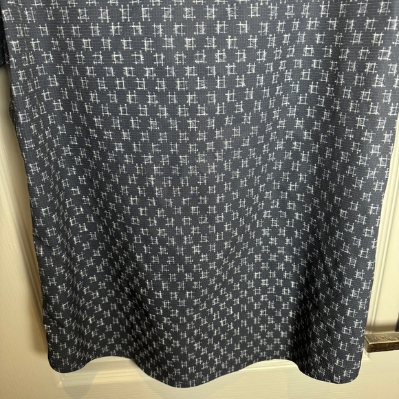 Lululemon Airing Easy Short Sleeve Buttondown IKat Check White True Navy Size S - Picture 12 of 15